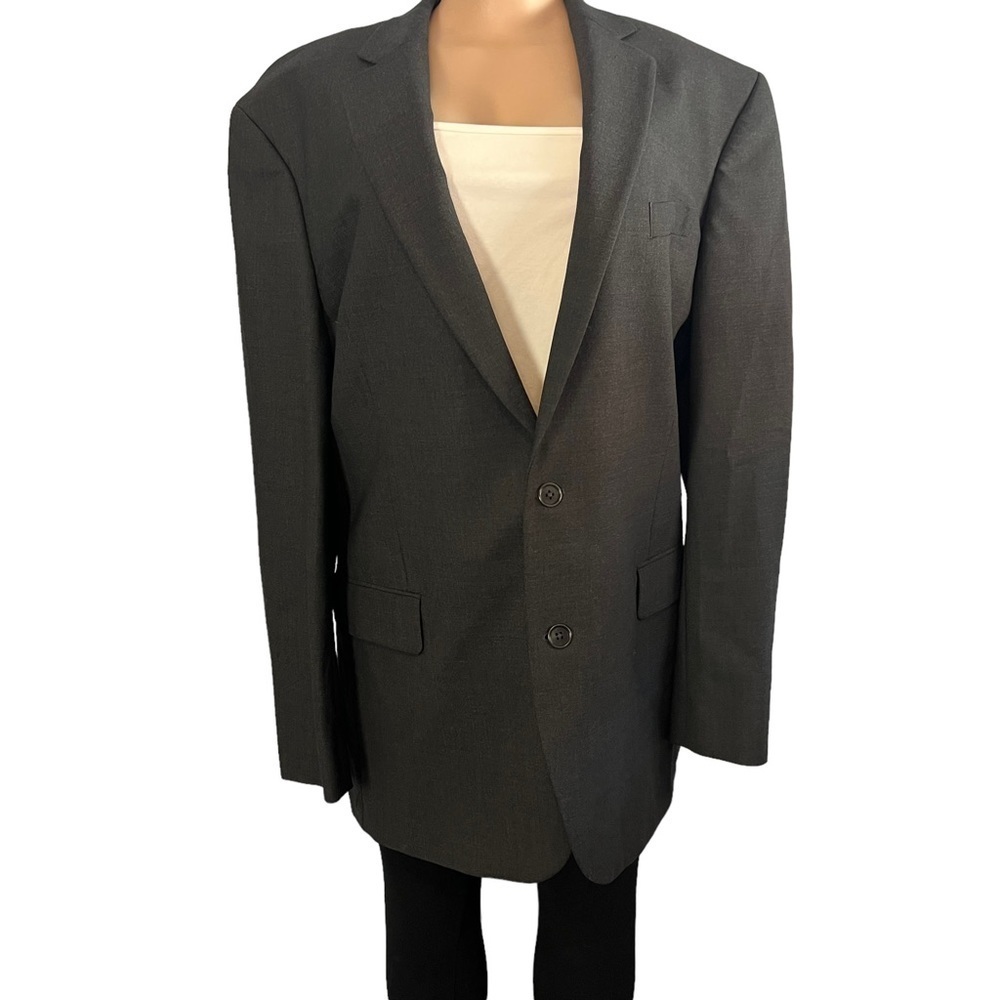 Brooks Brothers Dark Grey Wool Blazer Jacket
